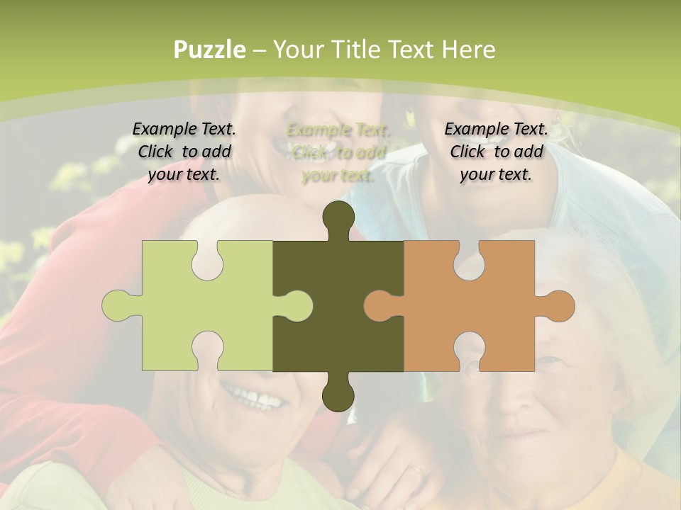 A Group Of People Are Smiling For The Camera PowerPoint Template