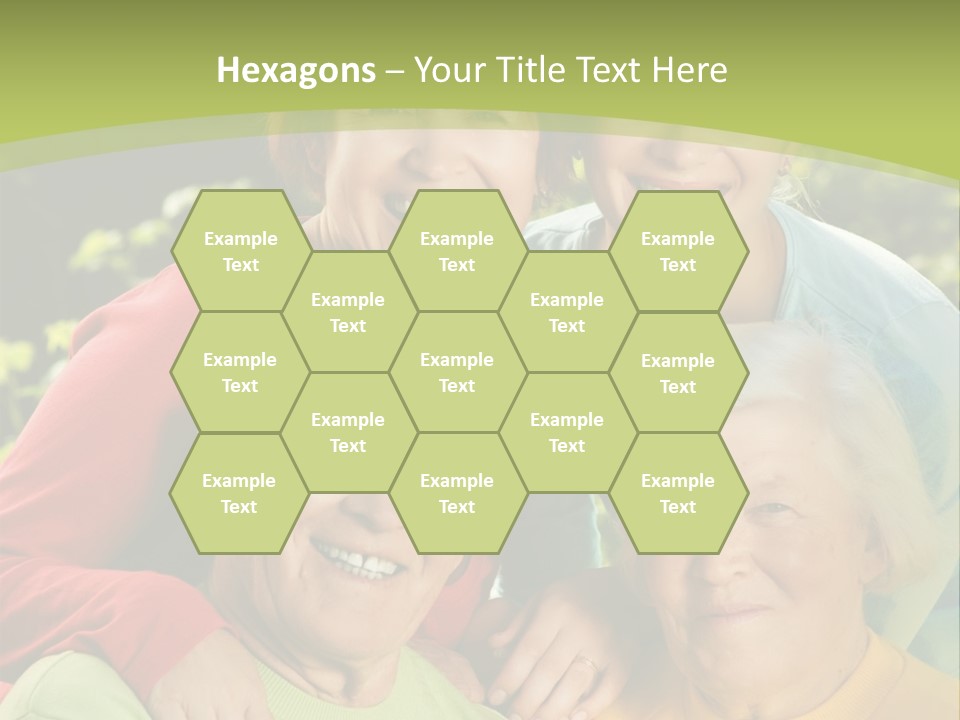 A Group Of People Are Smiling For The Camera PowerPoint Template