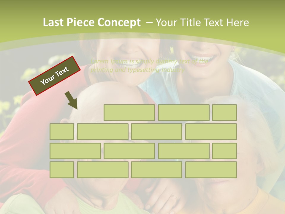 A Group Of People Are Smiling For The Camera PowerPoint Template