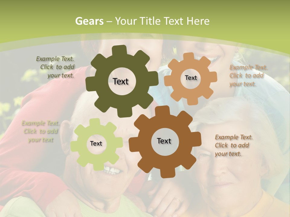 A Group Of People Are Smiling For The Camera PowerPoint Template