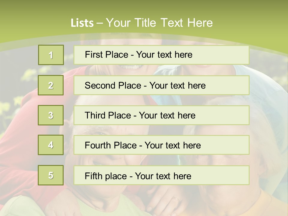 A Group Of People Are Smiling For The Camera PowerPoint Template