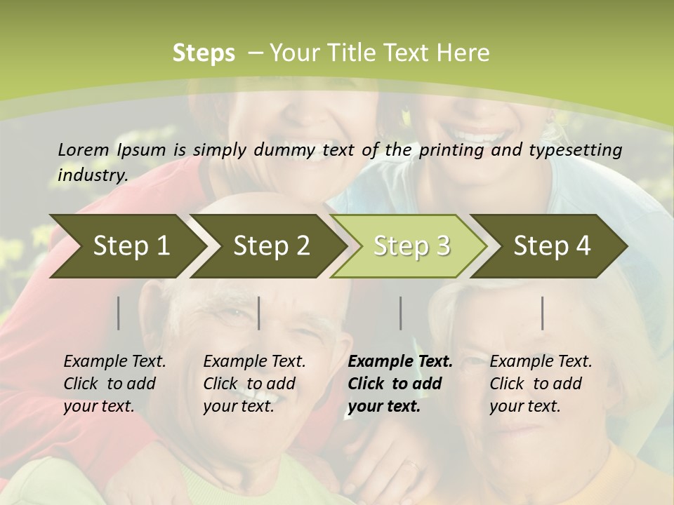 A Group Of People Are Smiling For The Camera PowerPoint Template