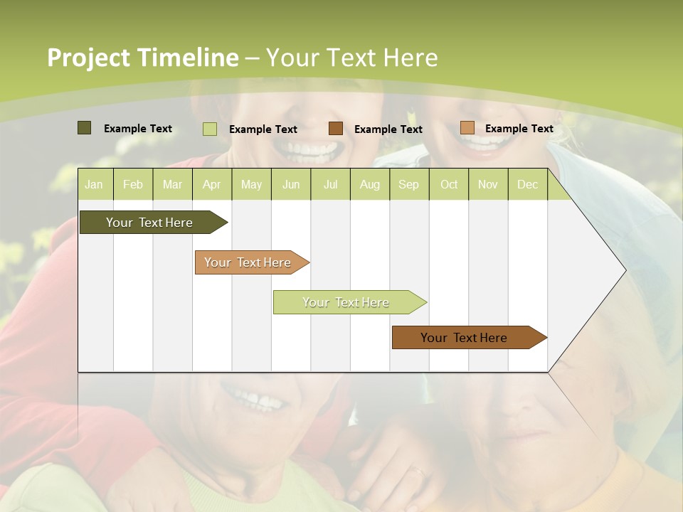 A Group Of People Are Smiling For The Camera PowerPoint Template