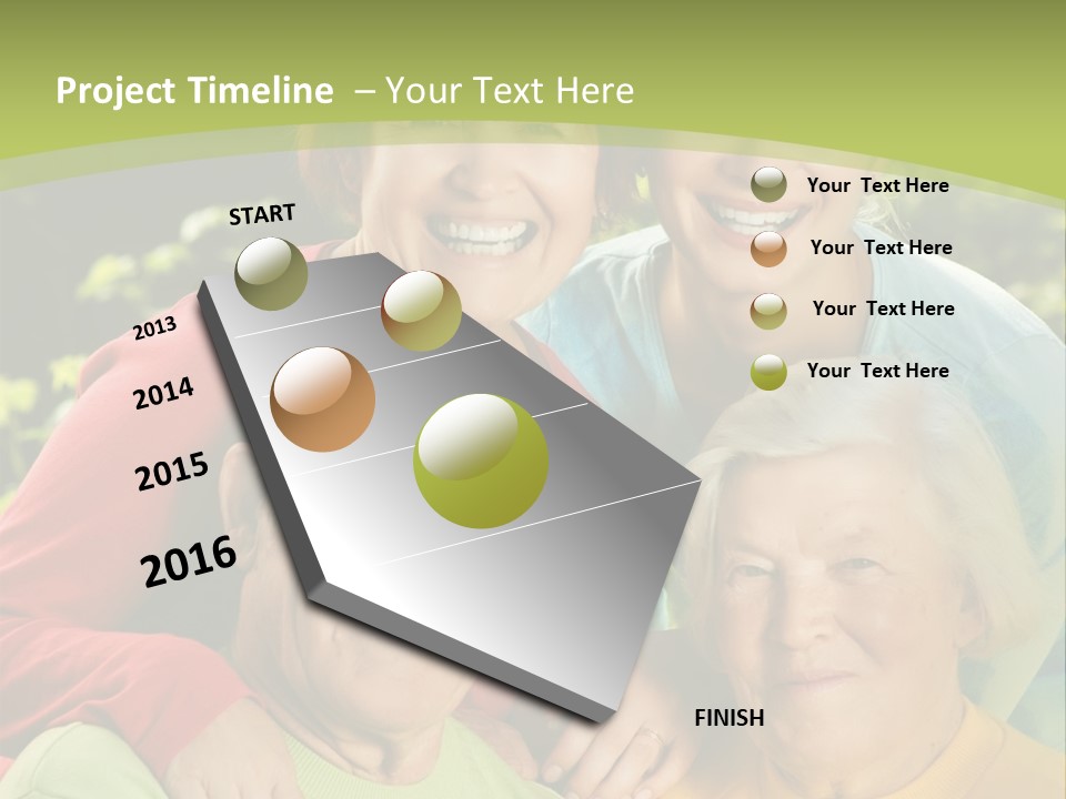 A Group Of People Are Smiling For The Camera PowerPoint Template