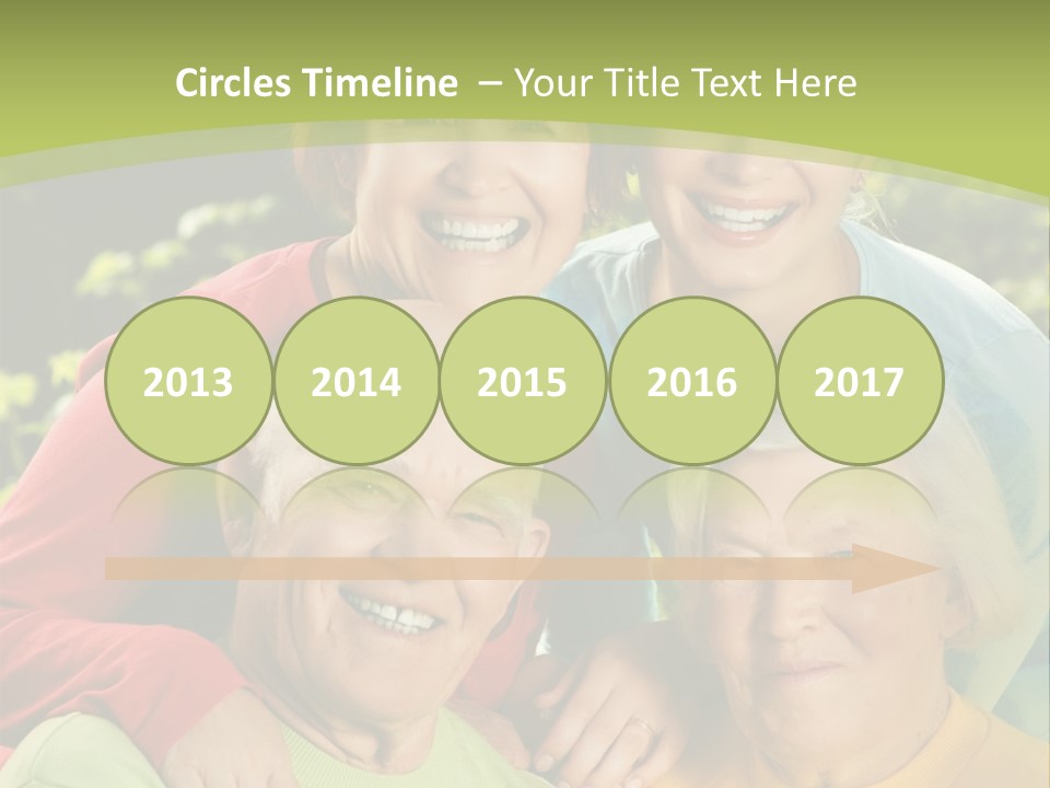 A Group Of People Are Smiling For The Camera PowerPoint Template