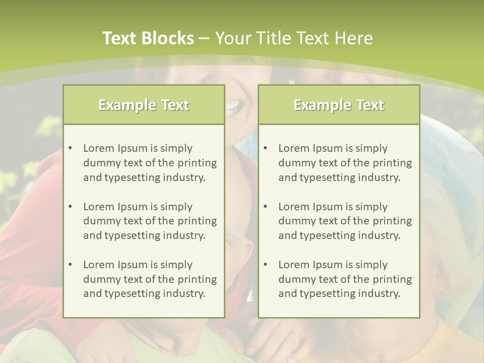 A Group Of People Are Smiling For The Camera PowerPoint Template