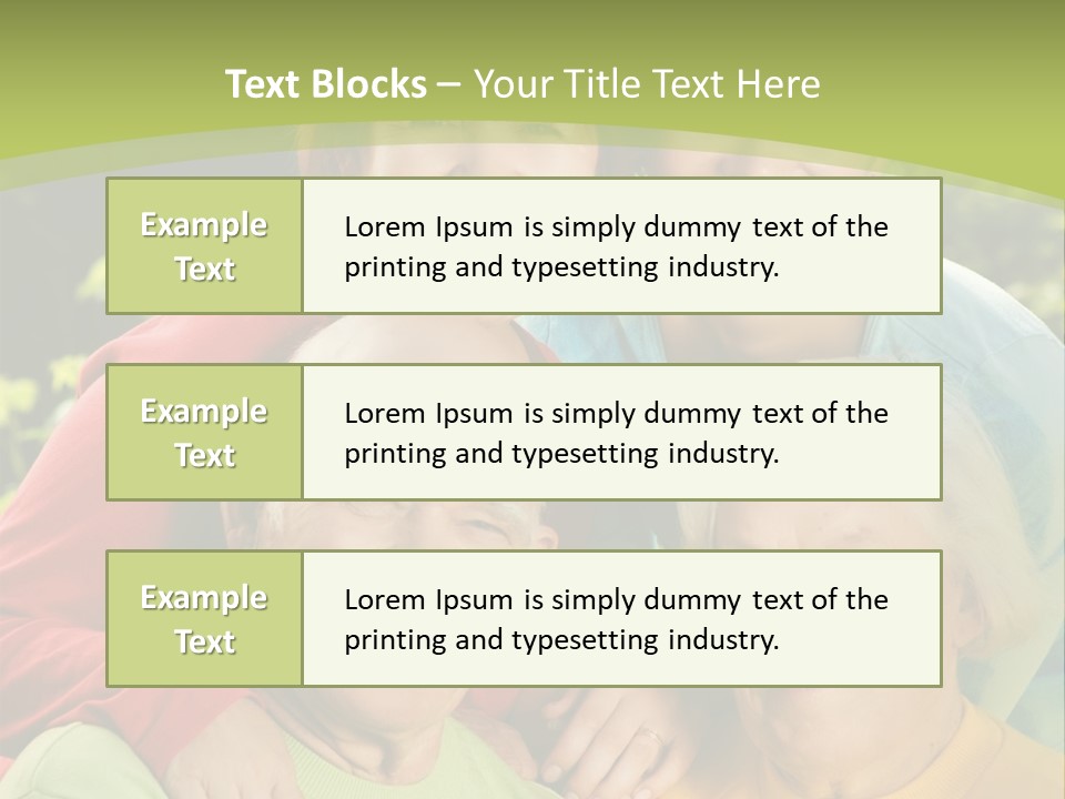 A Group Of People Are Smiling For The Camera PowerPoint Template