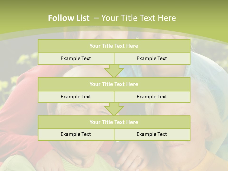 A Group Of People Are Smiling For The Camera PowerPoint Template