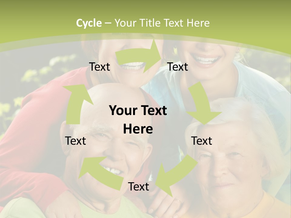 A Group Of People Are Smiling For The Camera PowerPoint Template