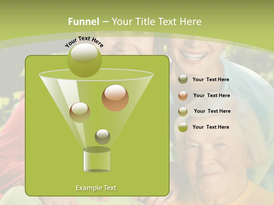 A Group Of People Are Smiling For The Camera PowerPoint Template