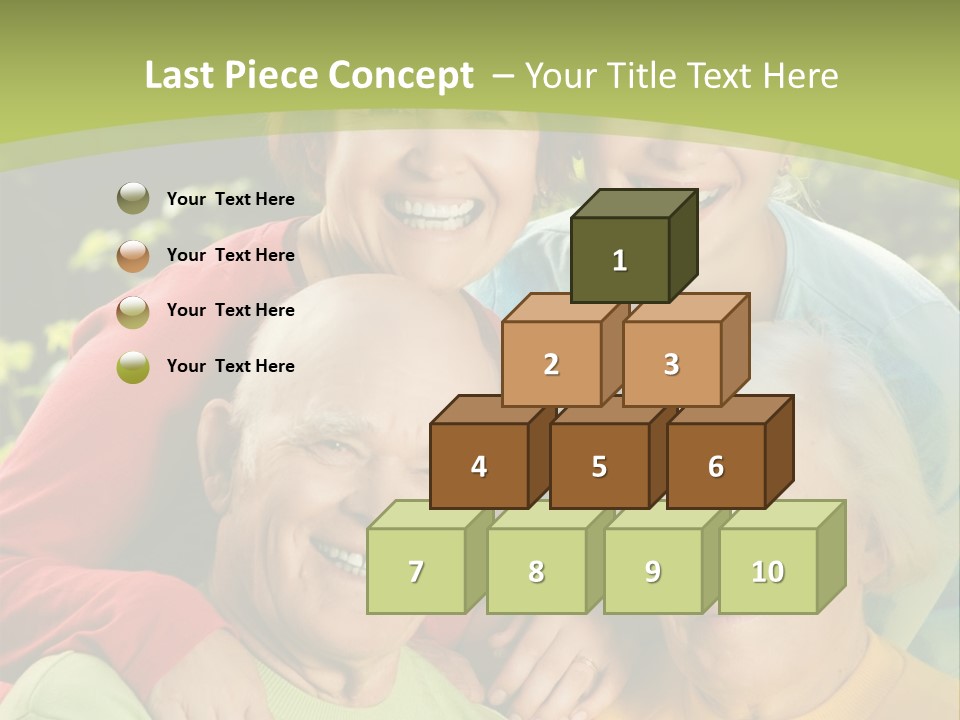 A Group Of People Are Smiling For The Camera PowerPoint Template