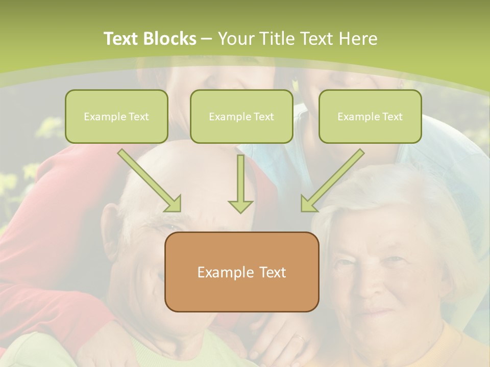 A Group Of People Are Smiling For The Camera PowerPoint Template