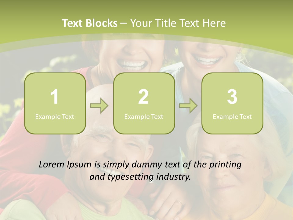 A Group Of People Are Smiling For The Camera PowerPoint Template