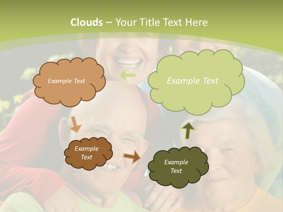 A Group Of People Are Smiling For The Camera PowerPoint Template