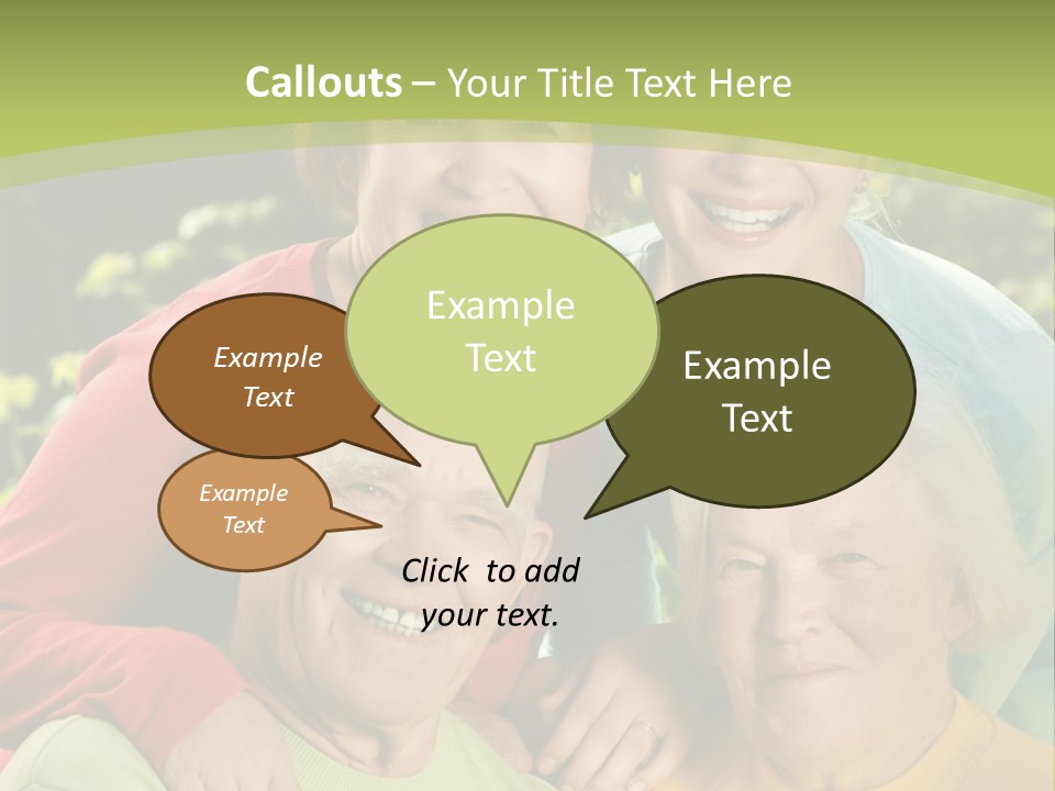 A Group Of People Are Smiling For The Camera PowerPoint Template