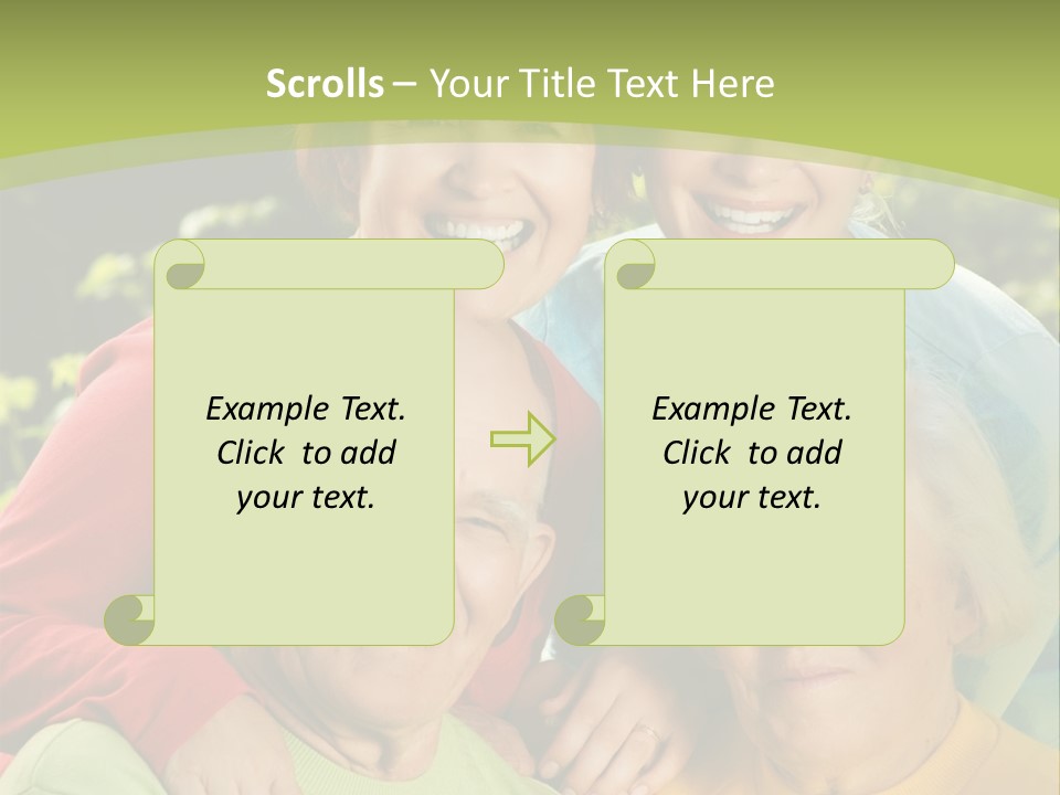 A Group Of People Are Smiling For The Camera PowerPoint Template