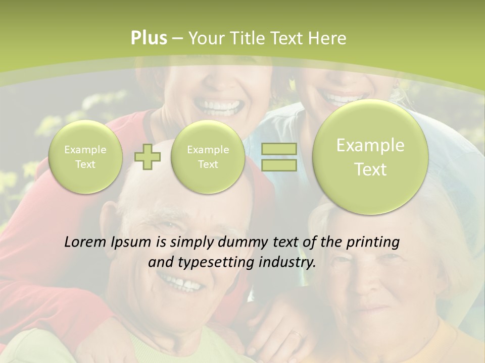 A Group Of People Are Smiling For The Camera PowerPoint Template
