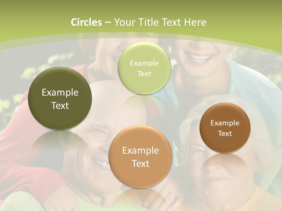 A Group Of People Are Smiling For The Camera PowerPoint Template