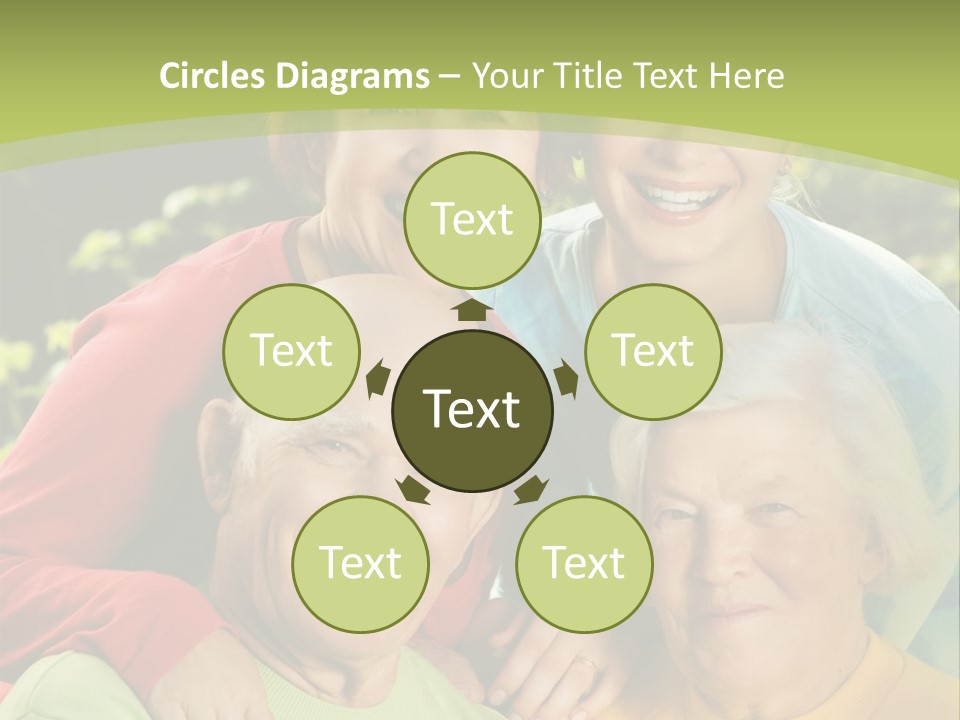 A Group Of People Are Smiling For The Camera PowerPoint Template