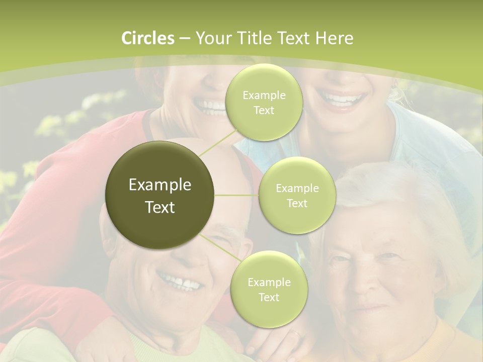A Group Of People Are Smiling For The Camera PowerPoint Template