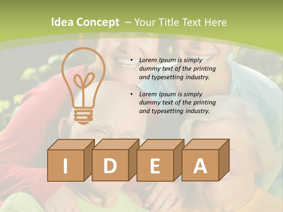 A Group Of People Are Smiling For The Camera PowerPoint Template