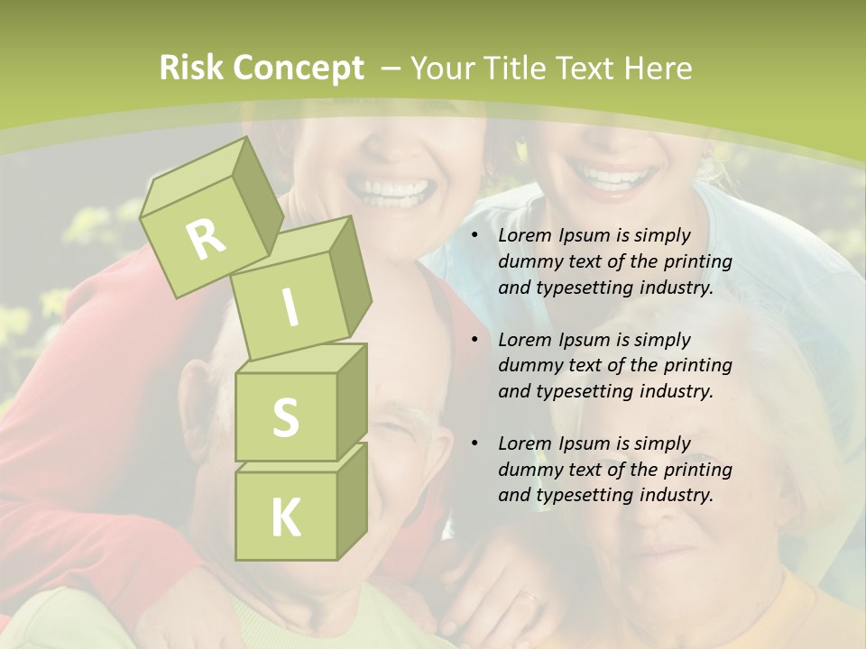 A Group Of People Are Smiling For The Camera PowerPoint Template