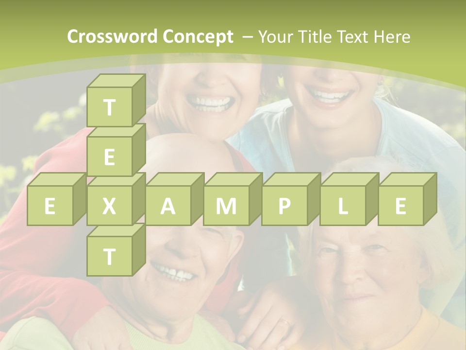 A Group Of People Are Smiling For The Camera PowerPoint Template