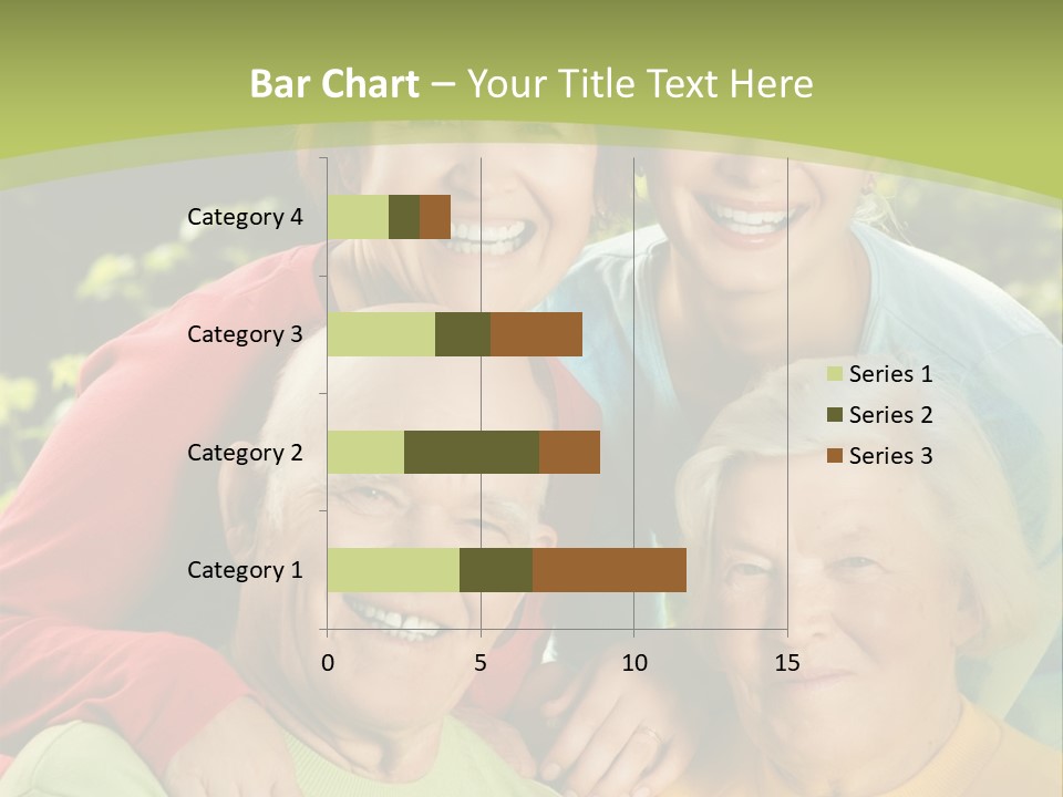 A Group Of People Are Smiling For The Camera PowerPoint Template