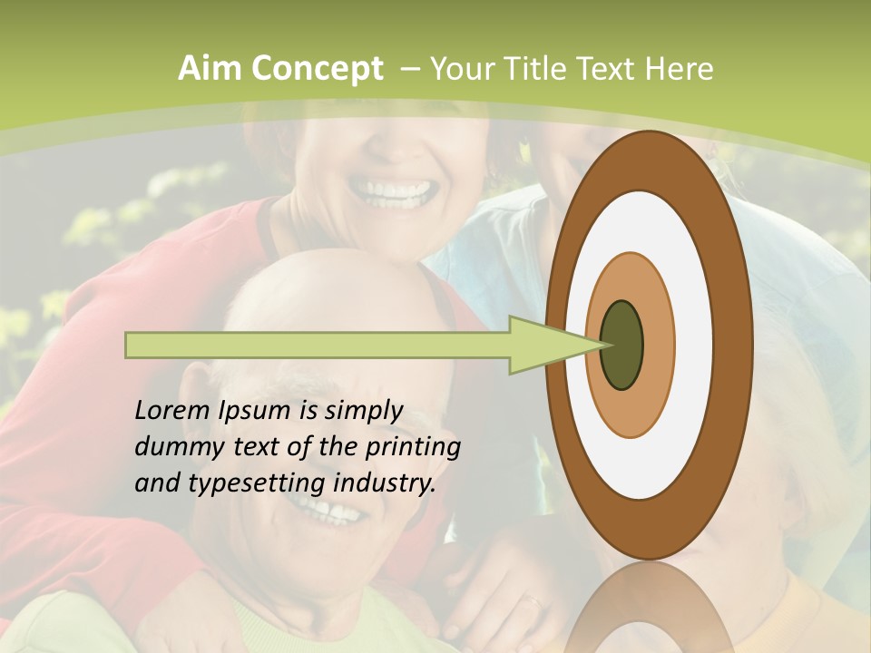 A Group Of People Are Smiling For The Camera PowerPoint Template