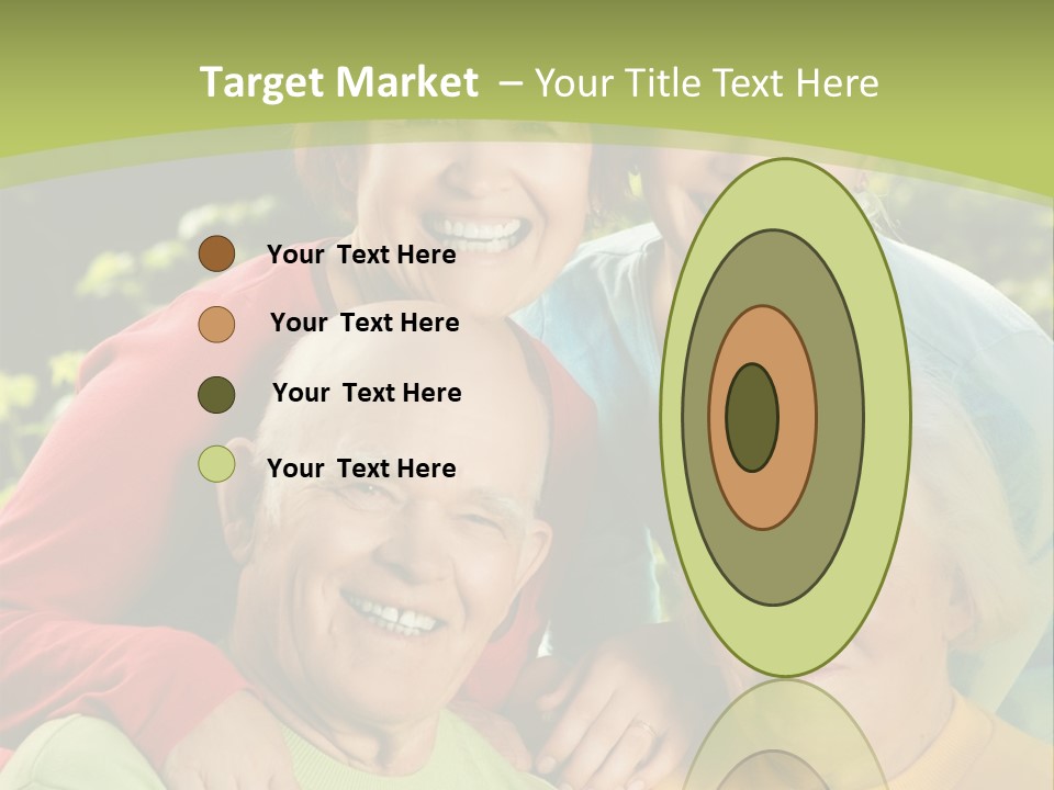 A Group Of People Are Smiling For The Camera PowerPoint Template