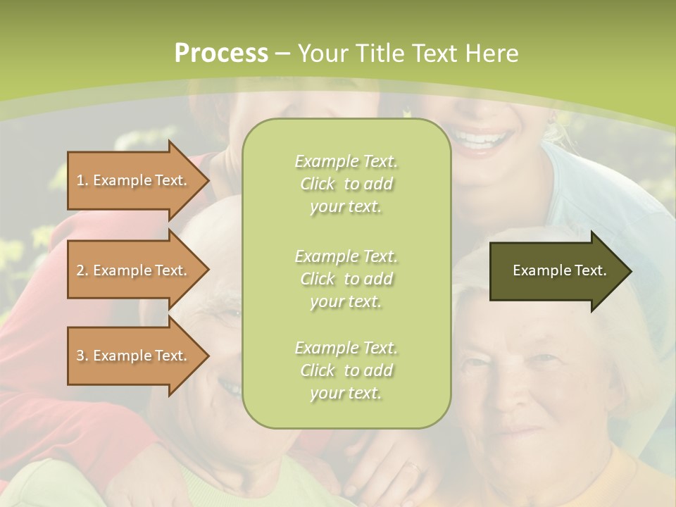 A Group Of People Are Smiling For The Camera PowerPoint Template