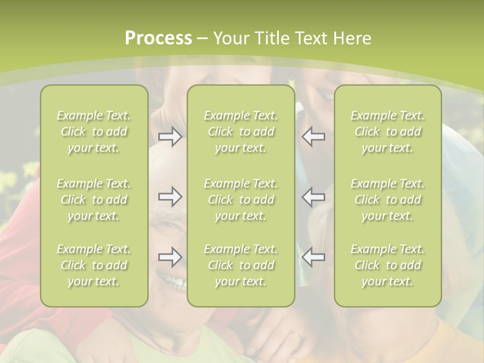 A Group Of People Are Smiling For The Camera PowerPoint Template