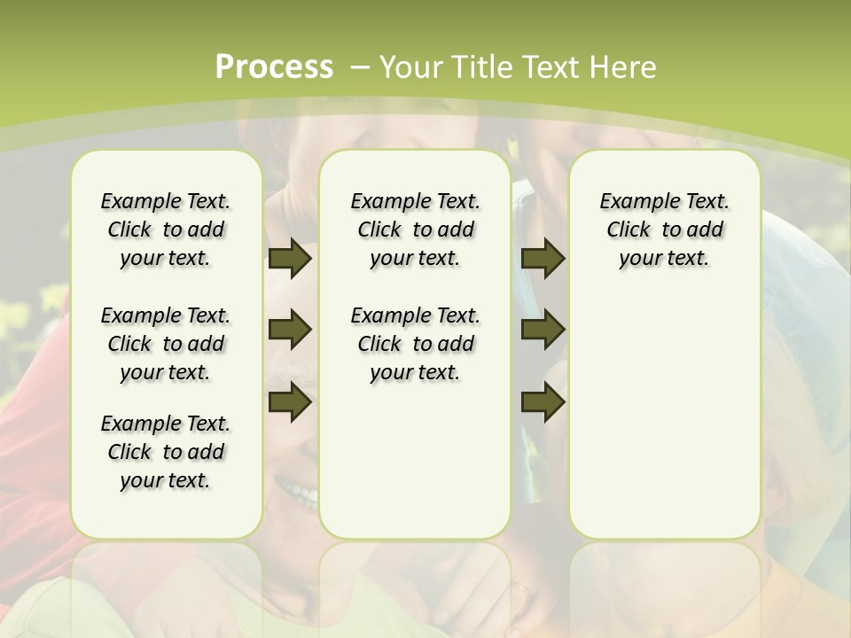 A Group Of People Are Smiling For The Camera PowerPoint Template