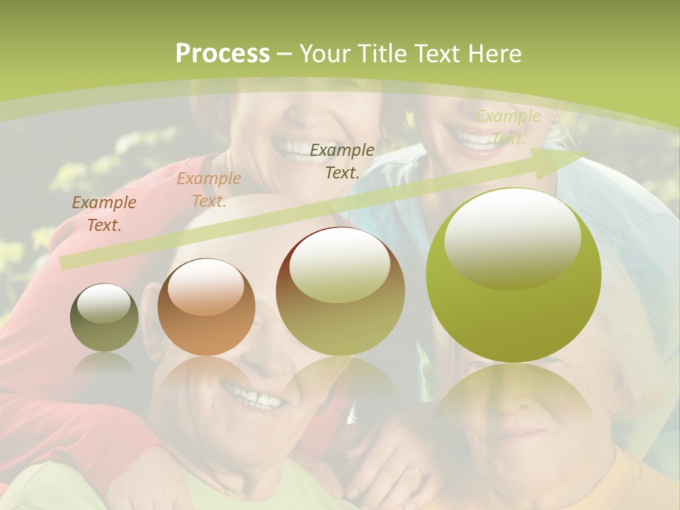 A Group Of People Are Smiling For The Camera PowerPoint Template