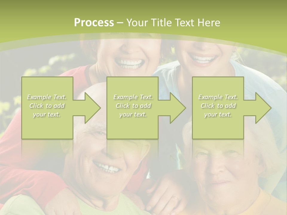 A Group Of People Are Smiling For The Camera PowerPoint Template