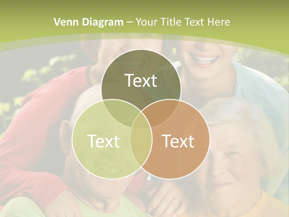 A Group Of People Are Smiling For The Camera PowerPoint Template