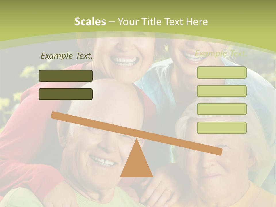A Group Of People Are Smiling For The Camera PowerPoint Template