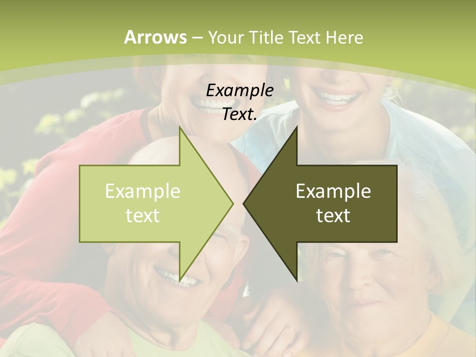 A Group Of People Are Smiling For The Camera PowerPoint Template