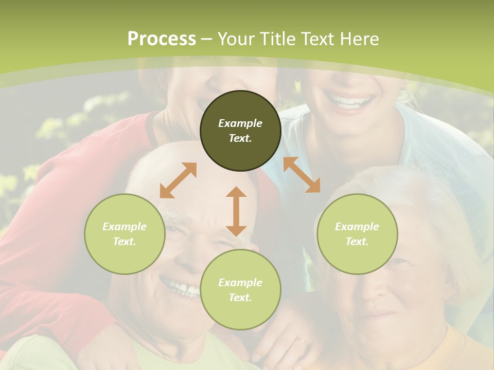 A Group Of People Are Smiling For The Camera PowerPoint Template