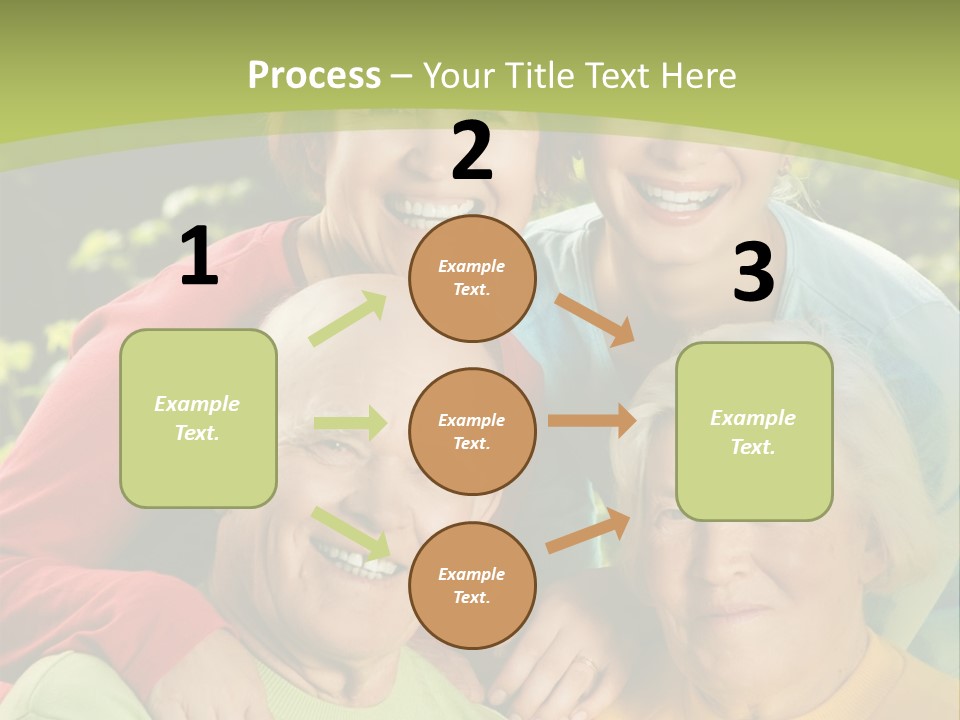 A Group Of People Are Smiling For The Camera PowerPoint Template