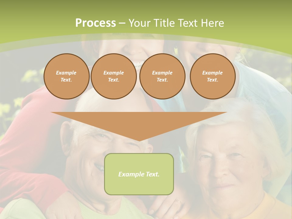 A Group Of People Are Smiling For The Camera PowerPoint Template