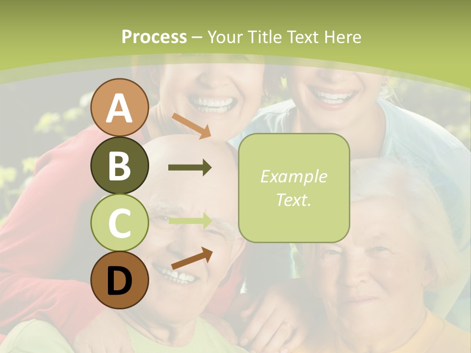 A Group Of People Are Smiling For The Camera PowerPoint Template
