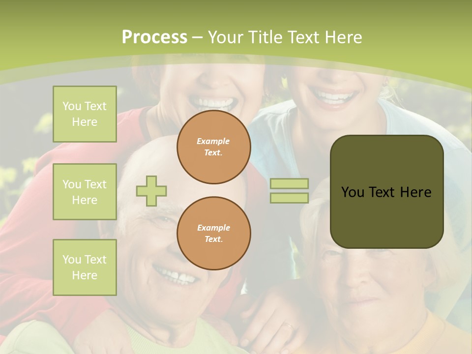 A Group Of People Are Smiling For The Camera PowerPoint Template