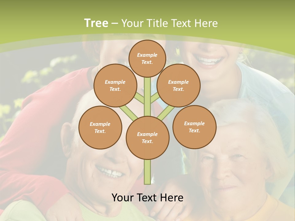 A Group Of People Are Smiling For The Camera PowerPoint Template