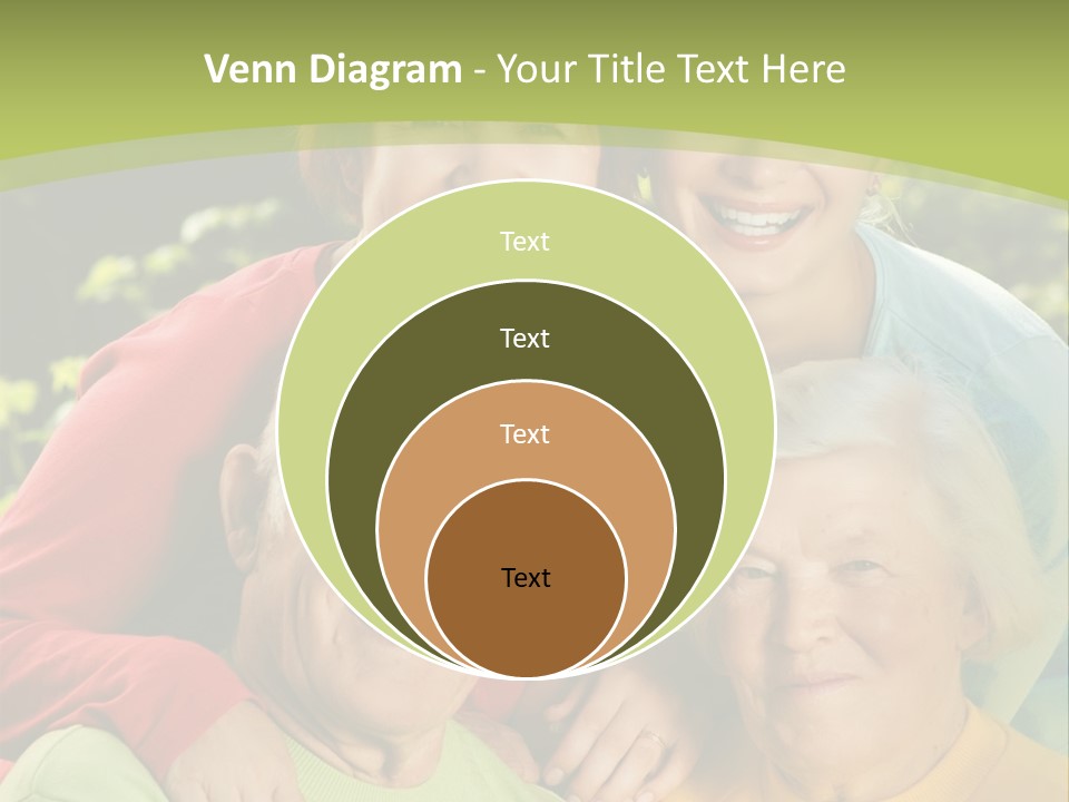 A Group Of People Are Smiling For The Camera PowerPoint Template