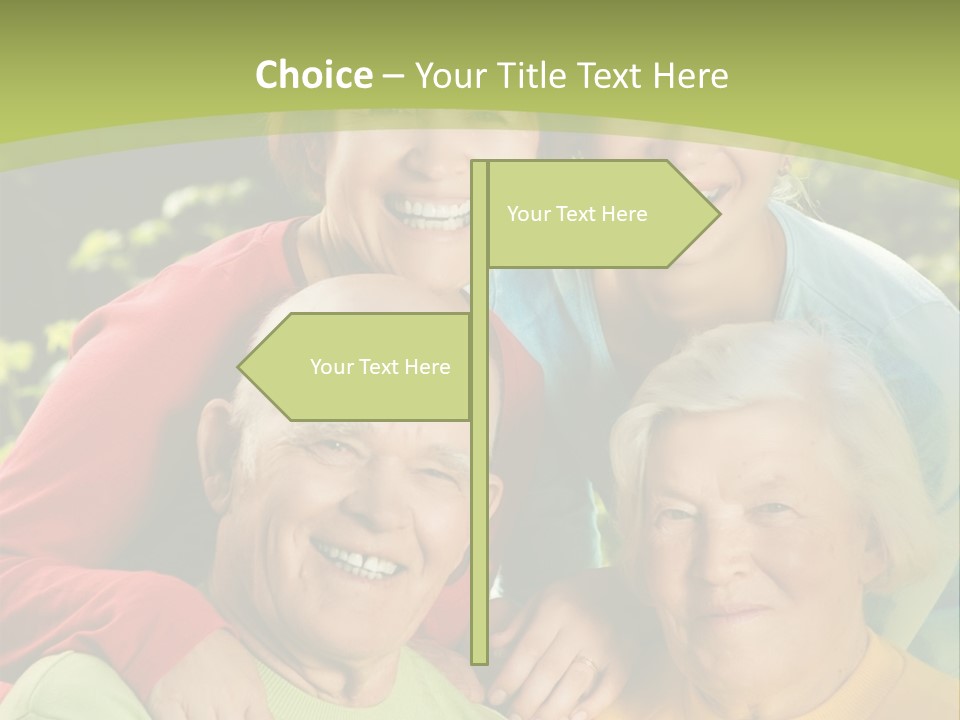 A Group Of People Are Smiling For The Camera PowerPoint Template