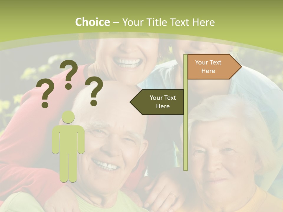 A Group Of People Are Smiling For The Camera PowerPoint Template
