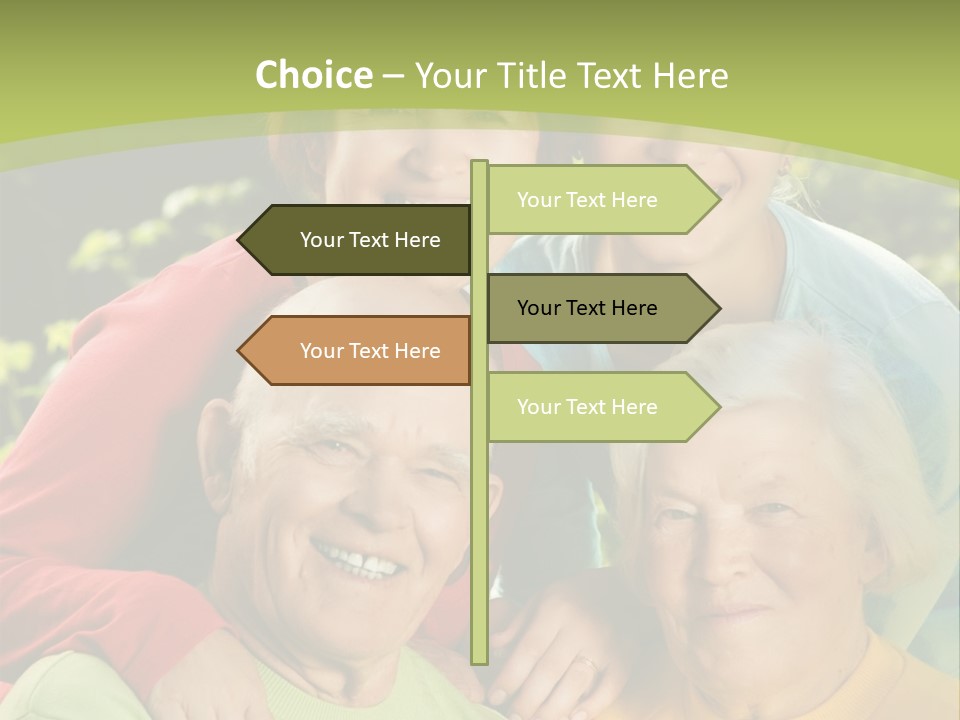 A Group Of People Are Smiling For The Camera PowerPoint Template