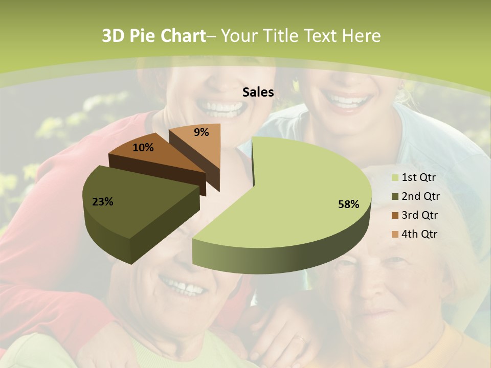 A Group Of People Are Smiling For The Camera PowerPoint Template