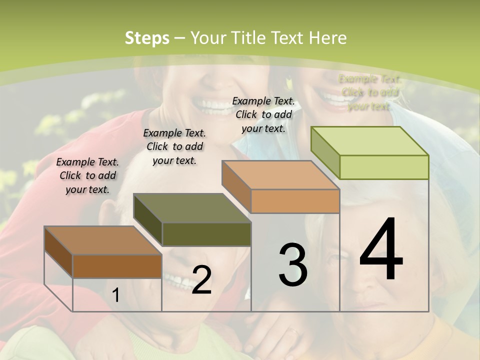 A Group Of People Are Smiling For The Camera PowerPoint Template